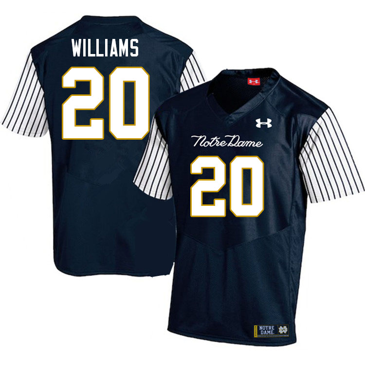 Men #20 Aneyas Williams Notre Dame Fighting Irish College Football Jerseys Stitched-Alternate